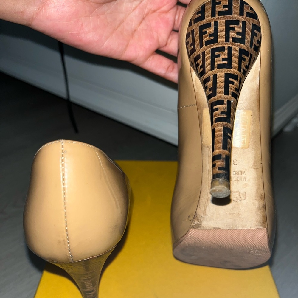 Fendi Nude heels.